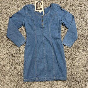 Vintage 90s Switch Brand NWT Dead-stock Switch Brand Denim Mini Dress Size 11